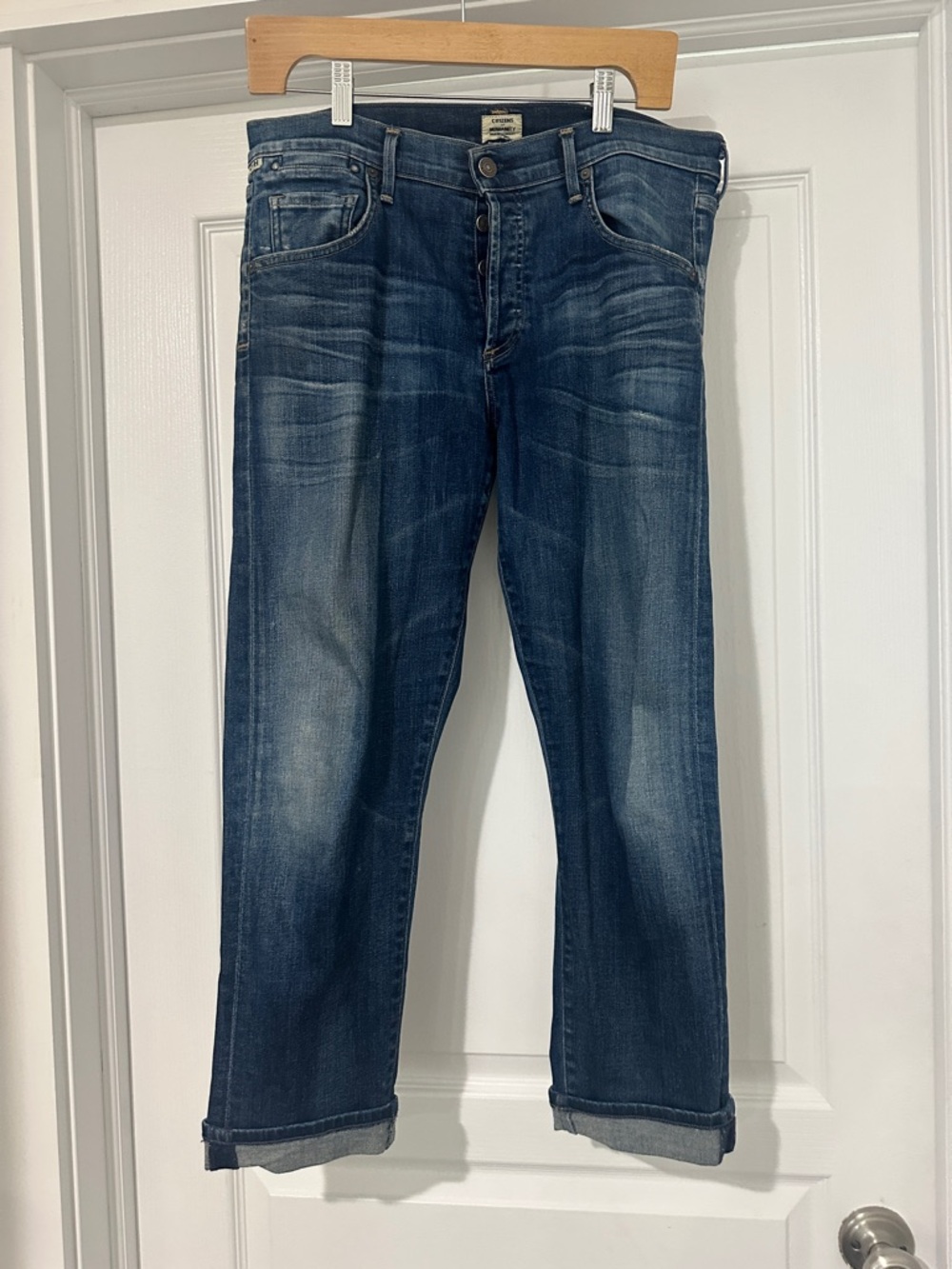 Citizens Of Humanity Indigo Washed Straight Jeans
